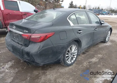 2019 Infiniti Q50 3.0T Luxe z USA, uszkodzony, nr VIN JN1EV7AR1KM590219
